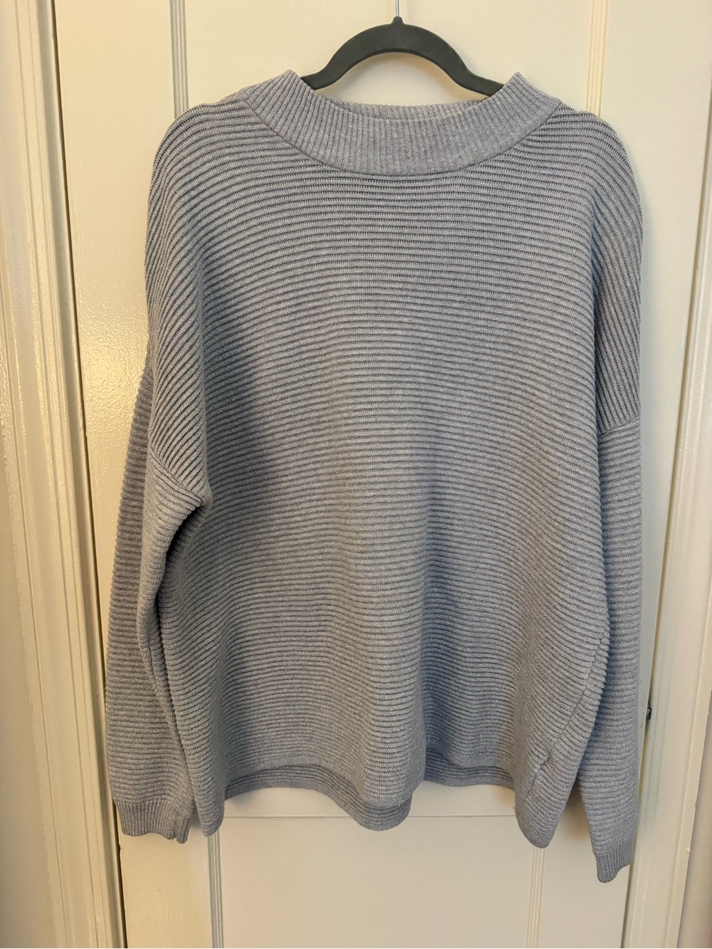 H&M - Silver sparkling Ribbed Crewneck Sweater - Women